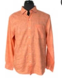 Tommy Bahama Costa Tautira Passion Peach Stretch Linen Shirt Men’s Size M NWT