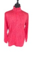 Tommy Bahama Men's Delray Pink Plumeria Islandzone Half-Zip Pullover M NWT