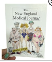 Vintage In Your Face Cards "New England Medical Journal” Get Well Greeting Card