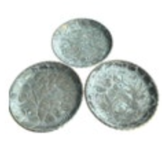 Set of 3 Everlast Hand Forged Aluminum Coasters Floral Dogwood Vintage