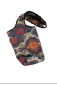 Ewedoos Yoga Mat Bag Multicolor Mandala Canvas Lined Outside Pocket Zip Pocket