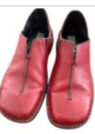 Josef Seibel Slip-on Loafers Womens Size US 8/39 EU Red Leather Made in Hungary