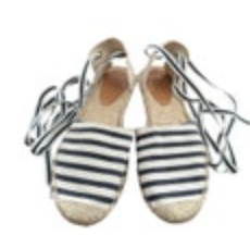 J. Crew Womens D'Orsay Lace Up Espadrilles Size 8.5 Nautical Cruise Resort Wear