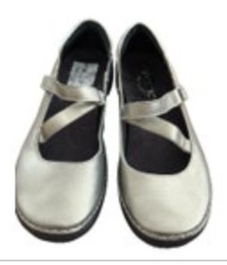 Vionic Orthaheel Shoes Womens 454 Judith Mary Jane Silver Casual Size 7 M