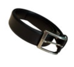 Hugo Boss Men's Leather 100% Cow Skin Belt Size 32 Black Silver Hardware