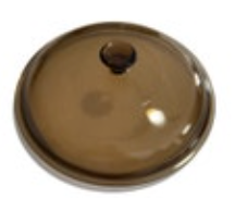 Vision Ware Corning 20cm 8.5” Brown Glass 1.5 Liter Replacement Lid VTG