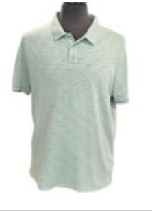 VINCE Shirt Mens XL Polo Golf Performance Short Sleeve Slub Jersey Cotton Green