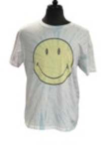 Tailgate Tie Die Smiley Face Shirt Size L We Dont Like Hate Distressed