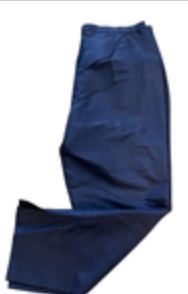 Tommy Bahama Island Glow 100% Silk Pants Womens Size 8 Navy Slit Cuff Wide Leg
