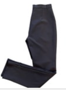 Sisley Women’s Hi‑Rise Straight Leg Trousers Size 40 Navy Y2K Career Pants