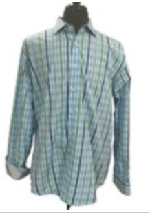 Thomas Dean Mens XL Multicolor Striped Flip Cuff 100% Cotton Button Up Shirt EUC