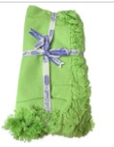 April Cornell Leaf Green 100% Cotton Napkin Set of 6 New 18 X 18 New