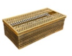 Vintage Gold Filigree Hollywood Regency Tissue Box Cover Holder Ornate