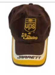 Vintage UPS Racing Dale Jarrett Winners Circle NASCAR Hat Brown Yellow Cup