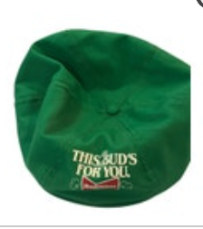 VTG This McBud's For You St Patricks Day Irish Cap Green Budweiser Adjustable
