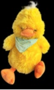 FAO SCHWARZ Fuzzy Duck Chick Plush 16" Yellow VTG Easter Baby Gift