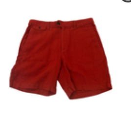 NWT Banana Republic Men's Size 31 Red Slim Fit Linen-Blend Shorts 7" Inseam