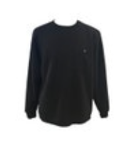 Coleman Mens XL Black Sherpa Lined Thermal Pullover Long Sleeve Sweatshirt