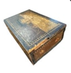 Vintage Japanese Wooden Inlaid Puzzle Box Trick Secret Box Ships Boat