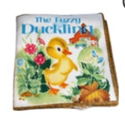 Little Golden Books Cloth The Fuzzy Duckling Cut and Sew Completed Needs Repair