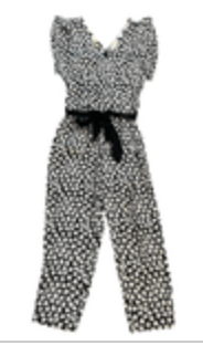 Rebecca Taylor Black Floral Silk Blend Jumpsuit Size 4 Wide Leg Sleeveless