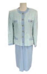 Mountain Home Women’s Vintage Wool Blend 2pc Set Midi Dress Blazer size 10