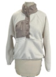 Free People FP Movement Hit The Slopes Cream Pullover Women’s S Fleece Jacket