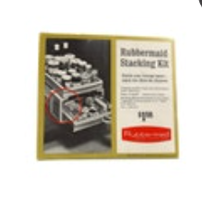 NOS Vintage Rubbermaid 2314 Stacking Kit Complete Slide Out Drawers New Old Stoc