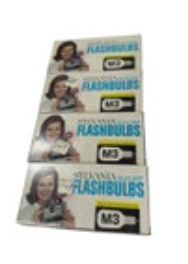 CLEAR FLASHBULBS Sylvania M3 Lot of 4 boxes of 12 Each NOS