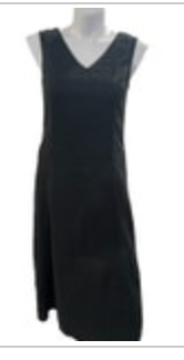 Vintage Limited America Black Sleeveless Maxi Dress 100% Linen Womens Size 12