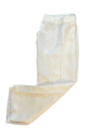 Marija Moraki Size Large White 100% Linen Wide Leg Pants