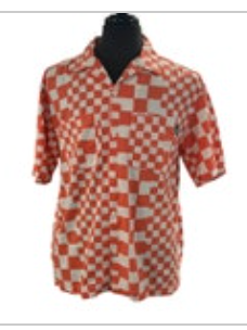 Urban Outfitters Men's Orange White Varied Check Button Down S/S Shirt Size S