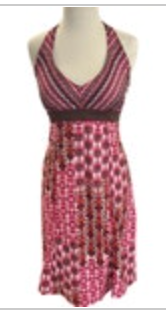 Athleta Sz 4 Pack Everywhere Halter Dress Geometric Quick-Dry Athletic Sporty