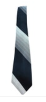 Vintage Rothschilds 60s 70s Black Silver Silk Neck Tie Narrow Executive CEO