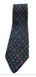 Brooks Brothers Makers and Merchants Silk Geometric Men's Neck Tie Vintage READ