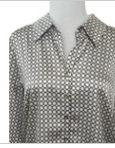 GILI Got It Love It Modern Long Sleeve Button Front Blouse Preppy Womens Medium