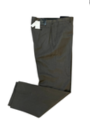 Banana Republic Brown Tailored Straight Fit Flat Front Trousers 35x34 New Office
