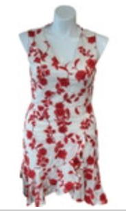Rebecca Taylor Womens Sleeveless Wrap Lined Linen Dress 12 Ivory V-Neck Floral