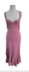 Ted Baker London Pink Sleeveless Bodycon Stretch Flare Zip Dress 3 TB Medium