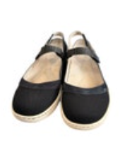 Dansko Shoes Size 39 US 8 Mary Jane Black Suede Canvas Flats Sneakers Comfort