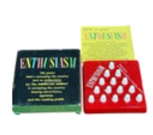 Vintage Enthusiasm Peg Board Game American Weekly Advertising Complete Strategic