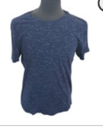 Banana Republic Soft Wash T Shirt Mens Large Blue Heathered Space Dye Crew Neck