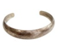 Vintage 925 Sterling Silver Baby Cuff Bracelet Infant Bangle Classic