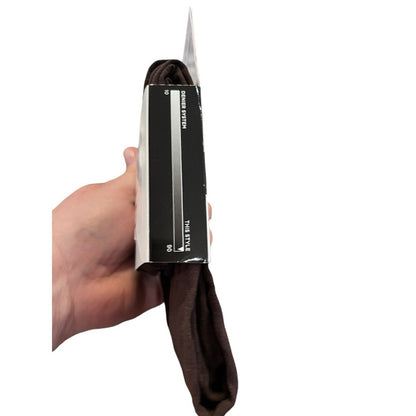 Hue Super Opaque Tights Smooth Control Top Size 2 5'5" - 6'0" Espresso 90 Den