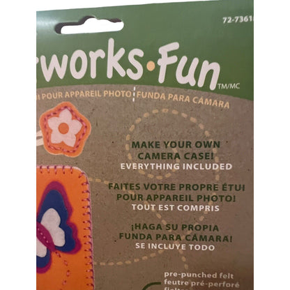 Dimensions Feltwork Fun Phone Case Cover Felt Embroidery Kit Kid Craft Butterfly