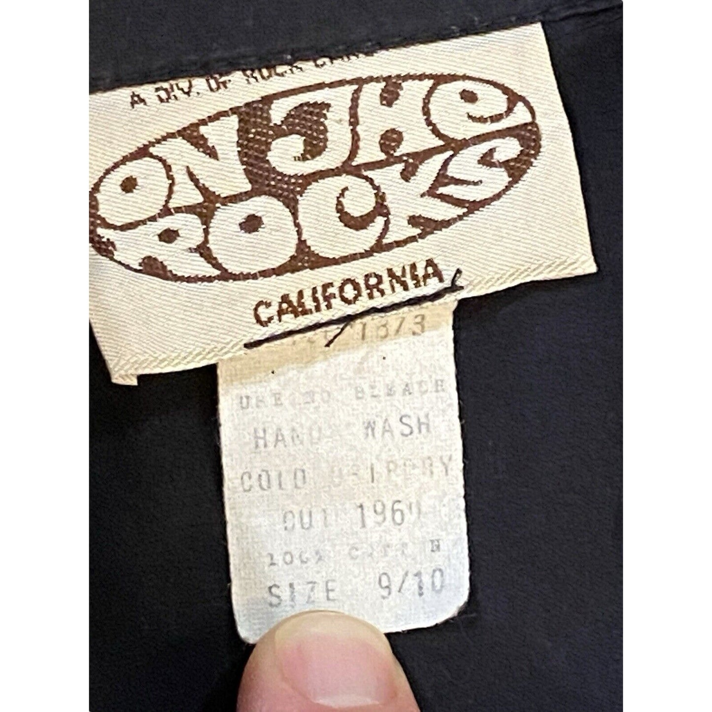 80’s ON THE ROCKS California Black Jumpsuit Retro Shirt One Piece Metallic Rock