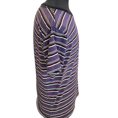 Size Medium OP Striped Pocket T Shirt Short Sleeve V-Neck