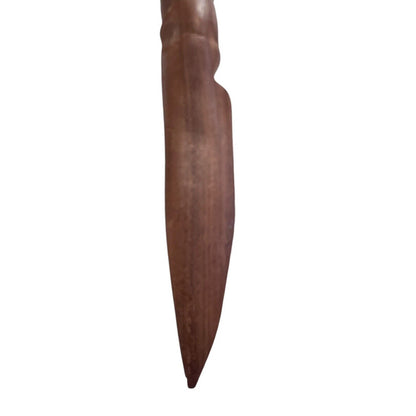 Hand-carved Warrior Head Hand Carved Wooden Letter Opener Tribal 10.75”