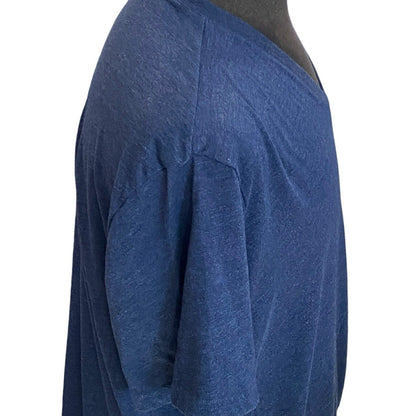 Size XL Men’s Banana Republic Dark Blue Solid Shirt V Neck T-Shirt