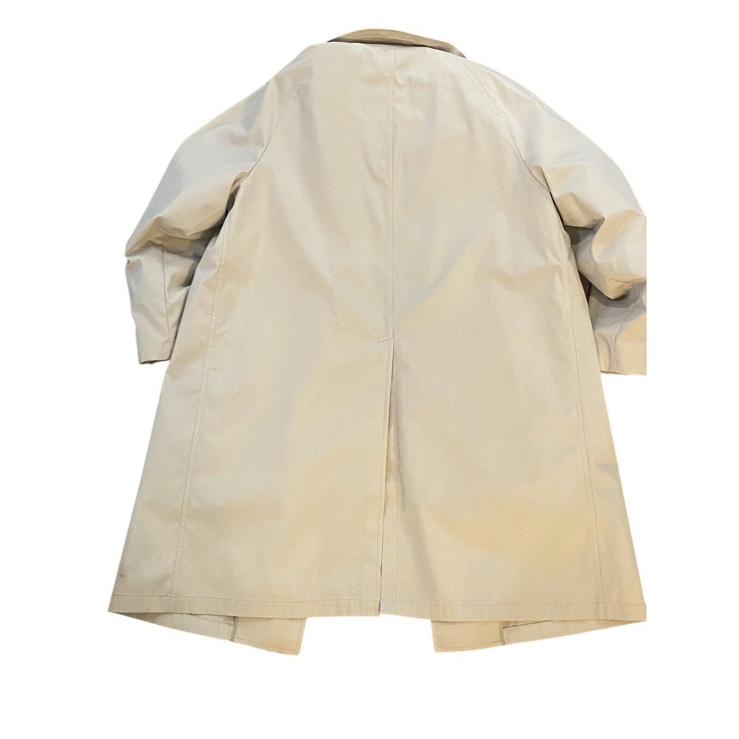 London Fog Mens Main Coats Overcoat 46R 2XL Beige Tan Trench Coat Jacket USA